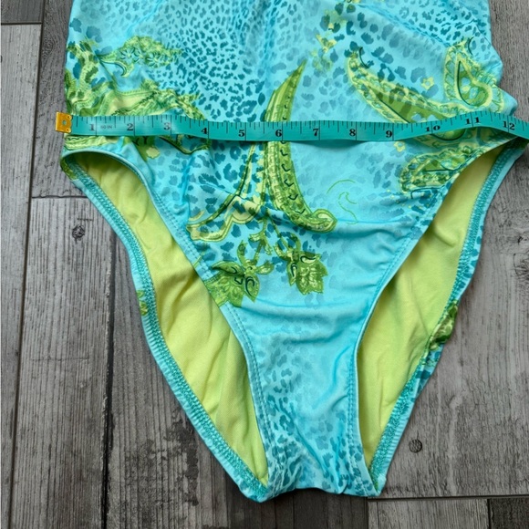 St John Swim Floral Leopard Animal Print One Piece Swimsuit Size 6 Under… - Picture 6 of 13